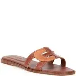 Women's Cole Haan Chrisee Slide Sandals Pecan Leather