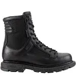 Thorogood Mens Tactical Black Leather WP Boots 8in Trooper Side Zip