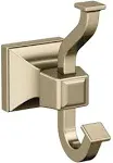 Mulholland Collection - Double Prong Robe Hook in Golden Champagne by Amerock