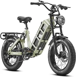 eAhora Juliet Juliet II/Juliet Electric Bike for Adults Peak 1700W/1200W 52V/48V 60Ah 100+Miles Long Range Electric Bicycle 20" Fat Tire Full Suspension Ebike UL2849 Certified