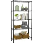 Wire Shelving Unit Commercial Metal Shelf Adjustable Layer Rack Strong Steel for