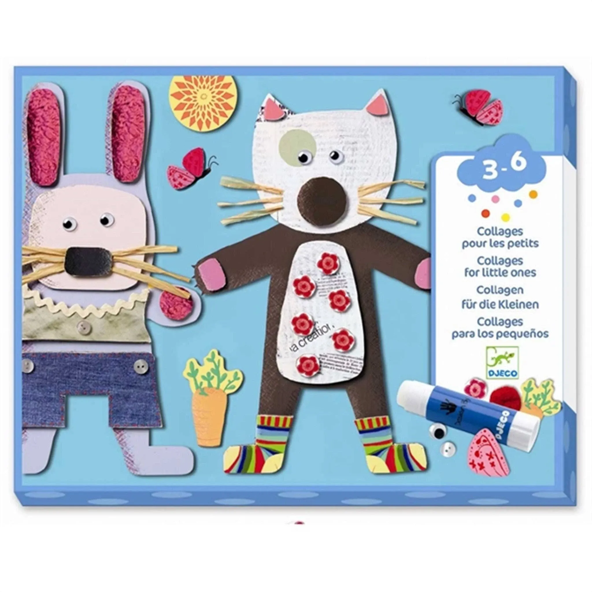 DJECO Le Petit Artist Collages for Little Ones Activity Set