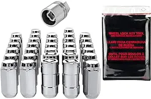 McGard 8 Lug Hex Install Kit w/Locks (Cone Seat Nut) M14X1.5 / 13/16 Hex / 1.945in. L - Chrome