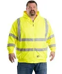 Berne Men S Hi Vis Class 3 Lined Hooded Sweatshirt Yellow-XL