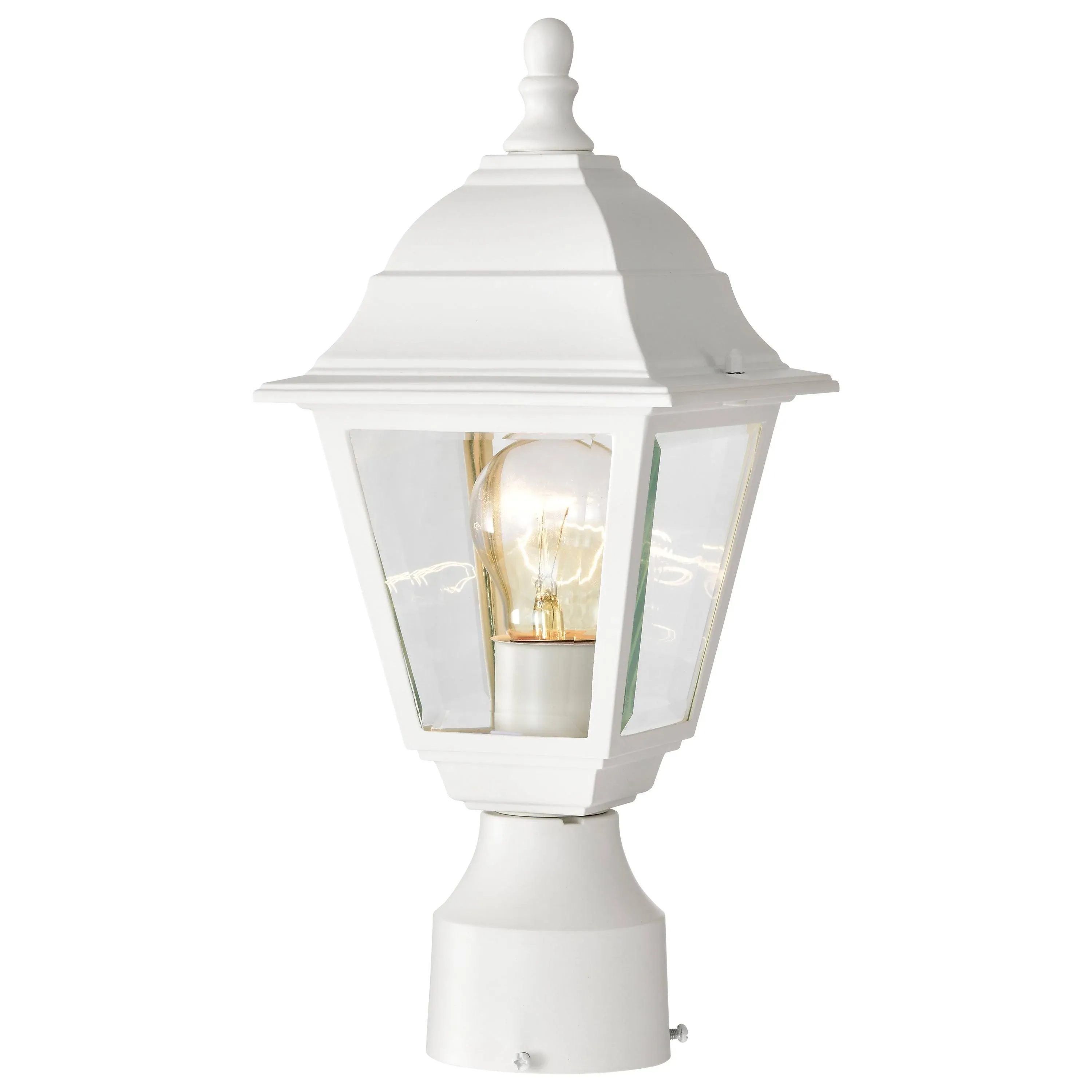 NUVO 60/546 One Light Post Mount, 14 Inches, White