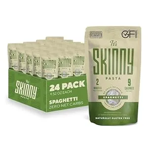 It’s Skinny Spaghetti Pasta— Pre-Cooked Konjac Noodles Spaghetti, Gluten Free Shirataki Noodle Low Carb Pasta, Vegan & Paleo - Friendly (24-Pack)