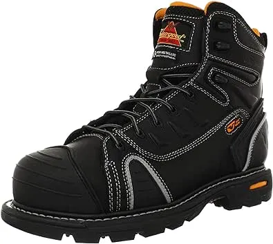 Work Boots, Composite, Black, Men, 14W, PR