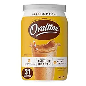 (6 Pack) Ovaltine Classic Milk Flavoring Malt 12 oz