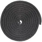 Solid Braid Nylon Rope - 1/4 inch x 100 Feet - Black