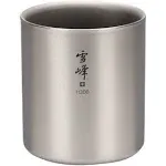 Snow Peak Titanium Stacking Double Wall Cup H300 NEW from Japan