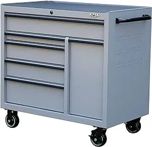 Viper Tool Storage V4106GRAYR Viper Tool Storage 41-Inch 6-Drawer Steel Rolling Cabinet, Sonic Gray