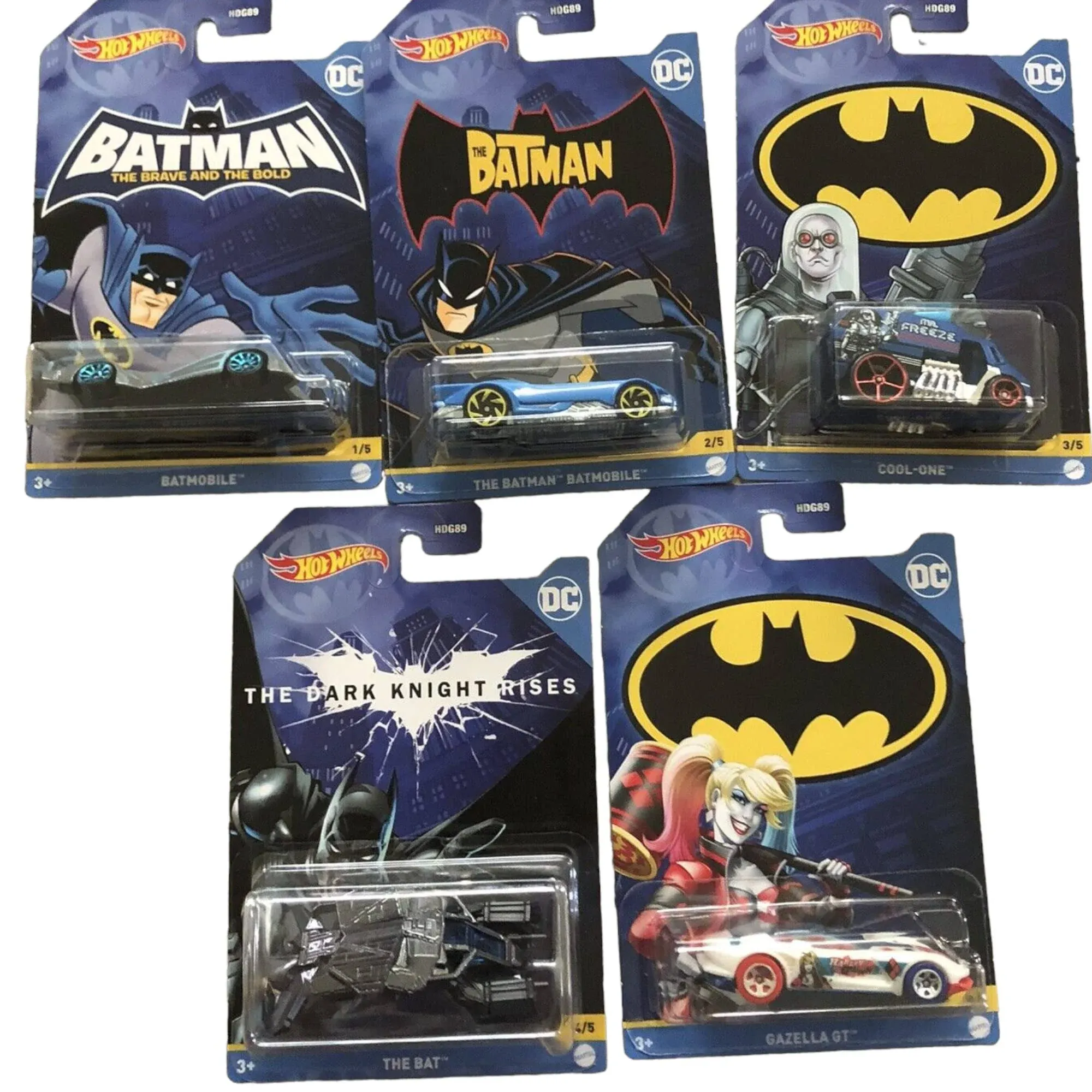 Hot Wheels Batman 2022 Batmobile Complete Set of 5 Diecast Vehicles Mix 3 from ...