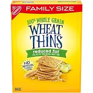 Wheat Thins Reduced Fat Whole Grain Wheat Crackers