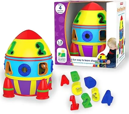 The Learning Journey Early Learning - Rocket Shape Sorter - Toddler Toys & Gifts for Boys & Girls Ages 12 Months and Up - Award Winning Toy (204207)