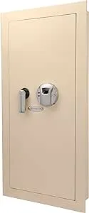 Barska Biometric Fingerprint Digital Security Hidden In Wall Safe Between Standard Wall Studs 0.83 Cu Ft - Right Opening