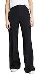 Alice + Olivia Dylan High Waisted Wide Leg Pant in Black, Size 2