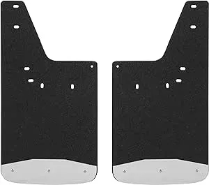 LUVERNE 250932 Front 12-Inch x 23-Inch Textured Rubber Mud Guards, Select Dodge, Ram 1500, 2500, 3500, 4500, 5500 , Black