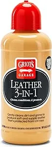 Griot's Garage 11019 3-in-1 Leather Cleaner 16oz, Standard