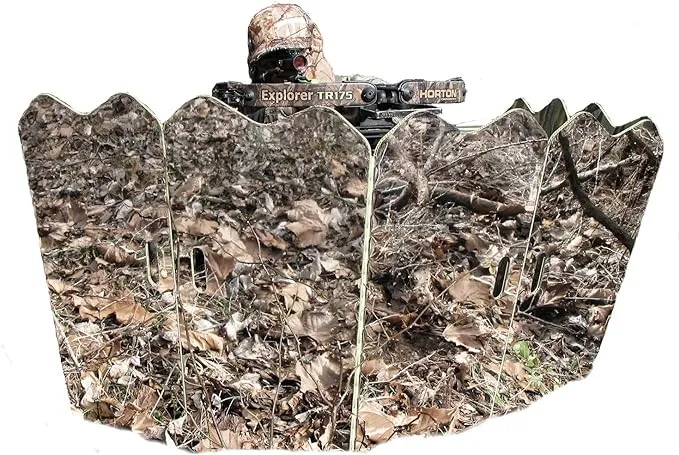 Ground Hunting Blind with Mirrored Panels, Ideal for Turkey and Deer Hunting