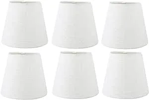 White Linen 6" Empire Clip-on Chandelier Lampshade, Set of 6 - Transitional - Lamp Shades - by UpgradeLights | Houzz