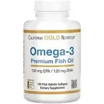 California Gold Nutrition Omega-3 Premium Fish Oil Softgels