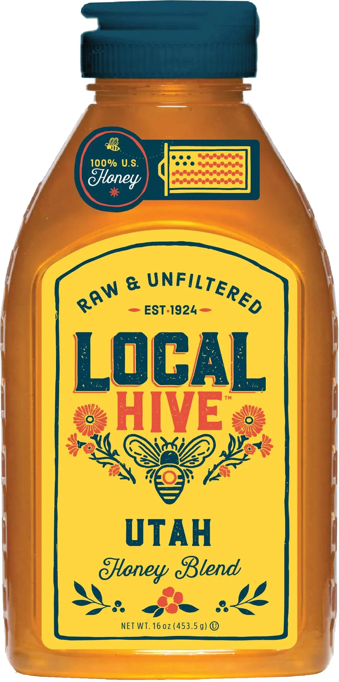 Local Hive Honey, Raw & Unfiltered, Utah - 16 oz