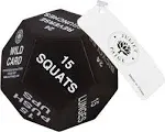 Exercise Dice for Home Fitness, Gym Workouts, WOD, Bodyweight HIIT, and Sports Training - 3 Inches in Diameter