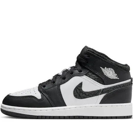 Air Jordan 1 Mid SE GS - Off Noir / Black / White