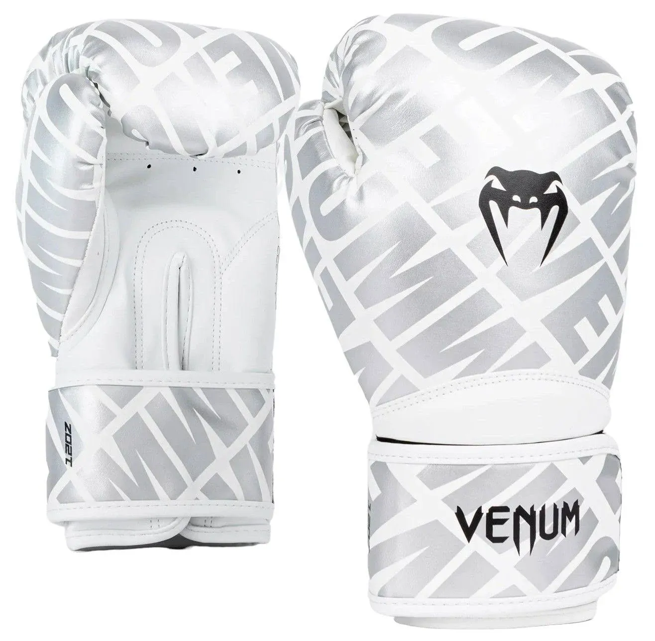 Venum Contender 1.5 XT Boxing Gloves White/Silver - 12 oz - Venum