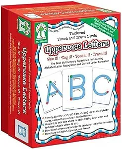 Carson Dellosa Key Education Textured Touch and Trace: Uppercase Manipulative