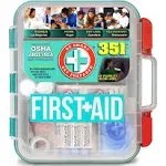 Emergency First Aid Kit Home Workplace Survival Osha ANSI 351 Piece