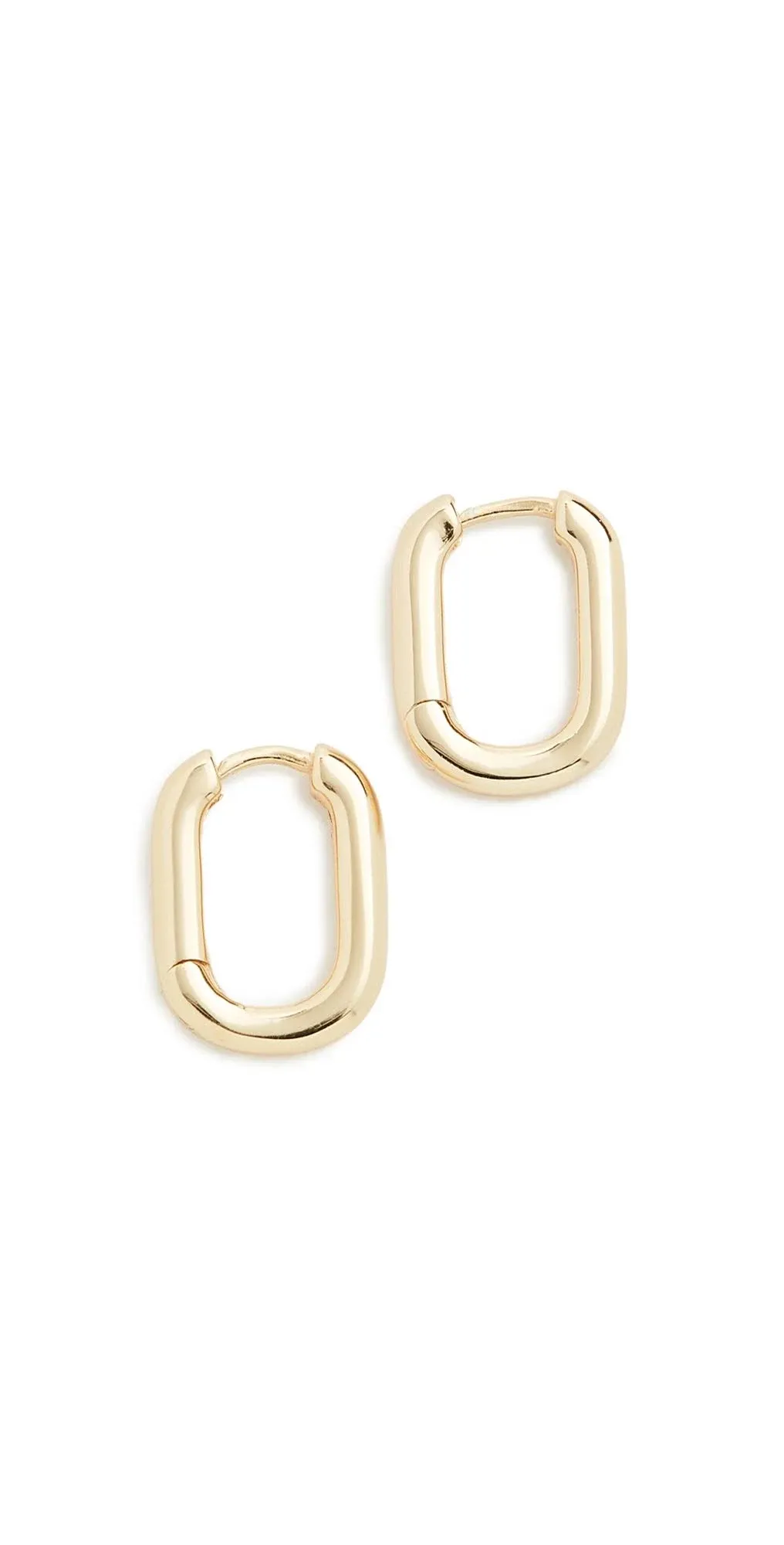 SHASHI Cosmo Huggie Hoop Earrings - Gold