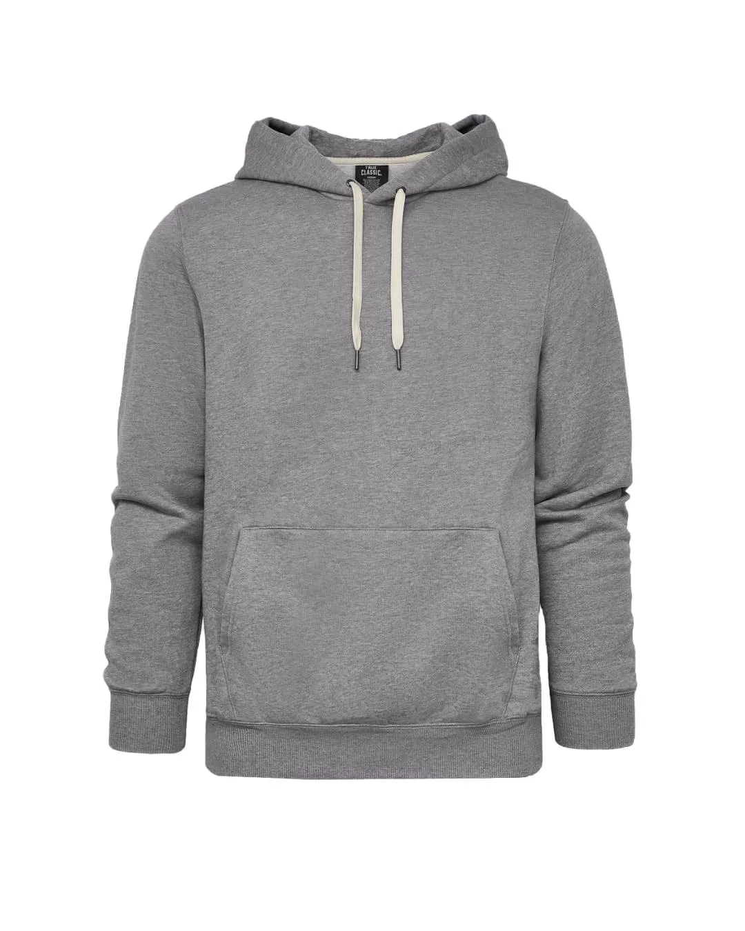 Medium Heather Gray Fleece French Terry Pullover Hoodie