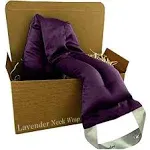 Victoria's Lavender Luxury Microwavable Aromatherapy Lavender Neck Wrap Provides Stress and Neck Pain Relief with Organic Lavender Buds and Flax