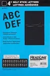 Headline Black Stick-On Vinyl Letters