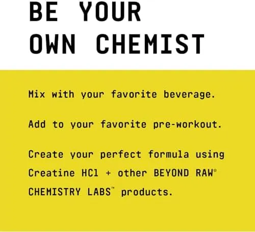 BEYOND RAW Chemistry Labs L-Arginine Powder | Fuels Exercise and Supports Rec...