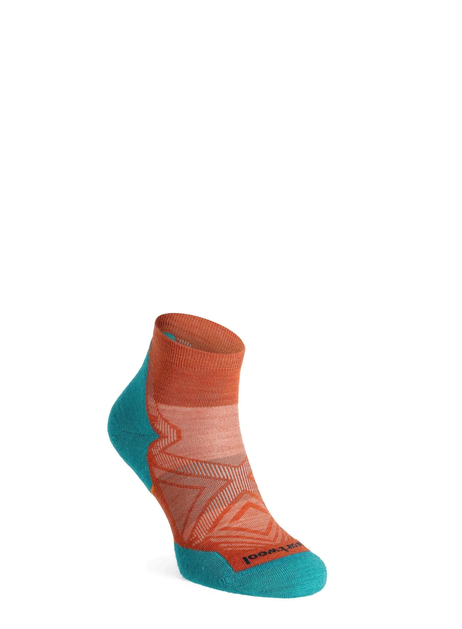 Smartwool Run Targeted Cushion Ankle Socks (Orange rust) M