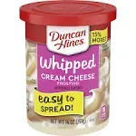 Duncan Hines Cream Cheese Whipped Frosting 14 oz. Canister