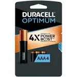 Duracell Optimum AAA Batteries - 4 Pack