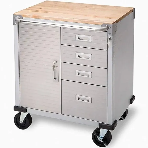 Seville Classics UltraHD Rolling Storage Cabinet with Drawers