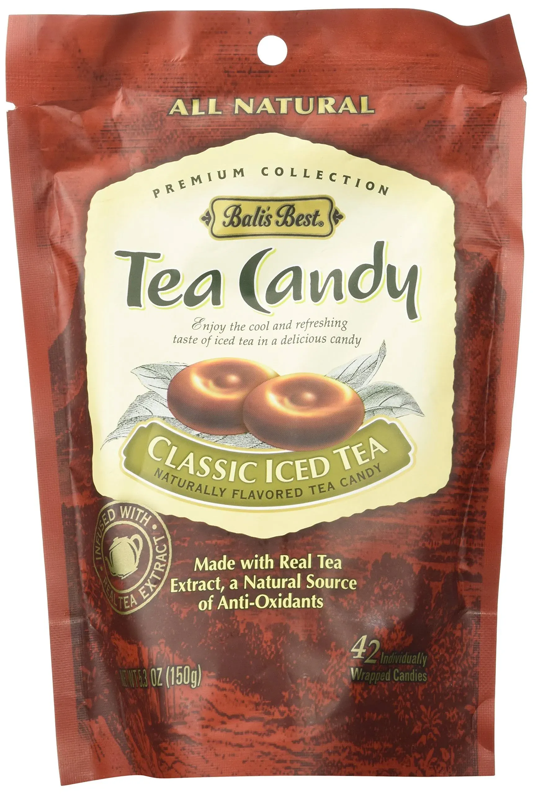 Balis Best Classic Iced Tea Candy - 42 Pieces - 5.3 oz