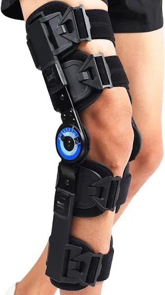 Hinged ROM Knee Brace support stabilizer,Pos<wbr/>t Op Knee Brace,ACL MCL