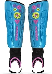 Vizari Blossom Shin Guard, Blue, Large