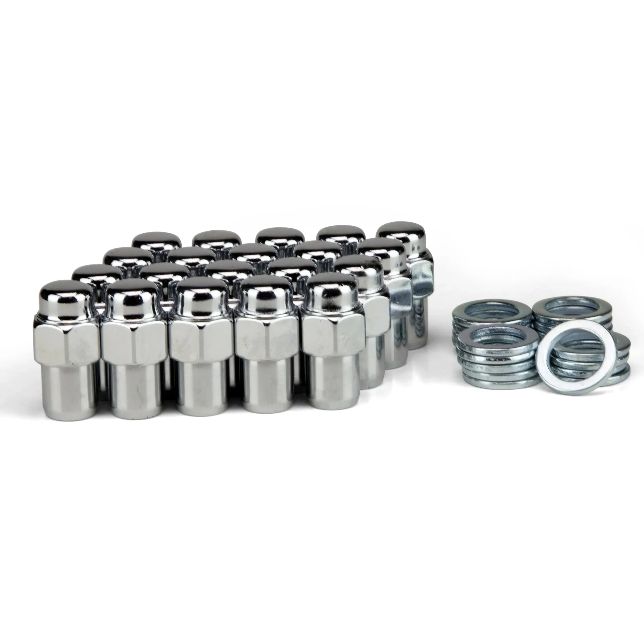 20 Lug Nuts 1/2" Chrome Mag Wheel Nut .75 Shank Mopar 1/2-20RH