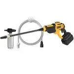 DEWALT 20-Volt MAX 550 PSI, 1.0 GPM Cold Water Cordless Electric Power Cleaner with 4 Nozzles, 5.0 Ah Battery and Charger