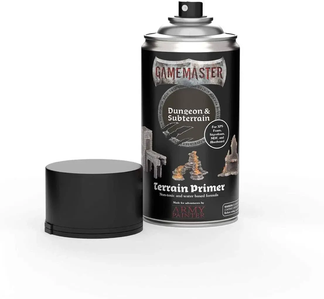 The Army Painter GameMaster - Terrain Primer: Snow & Tundra, (10 Ounce) - Matte White Spray Paint for Dungeons Terrains Tiles, Filler Primer Spray Paint for Tabletop Roleplaying Wargaming Scenery