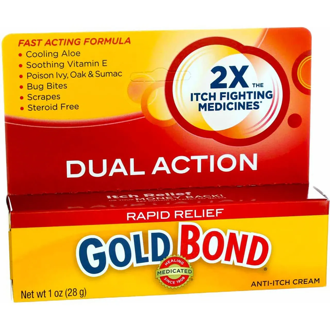 Gold Bond Cream RAPID RELIEF Anti-Itch / Pain Cream 1oz ^