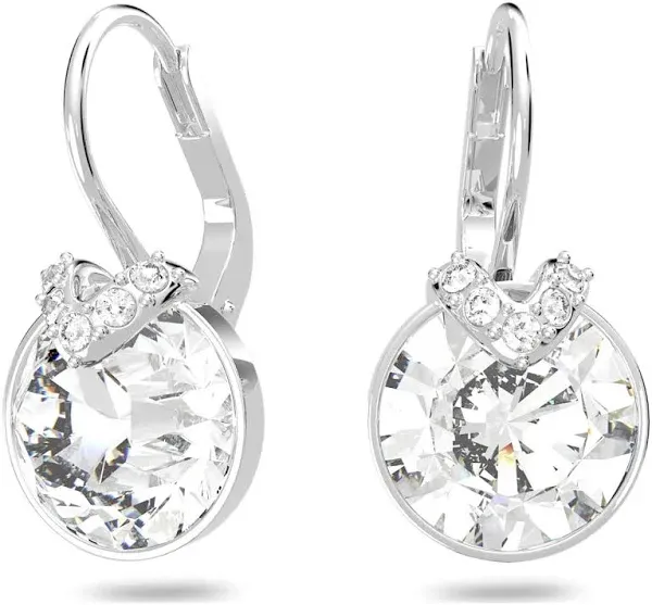 Swarovski Bella Rhodium Pierced Earrings