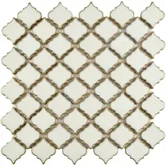 Merola Tile Hudson Tangier 2" x 2" Porcelain Arabesque Mosaic Wall & Floor Tile