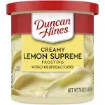 Duncan Hines Creamy Lemon Supreme Frosting